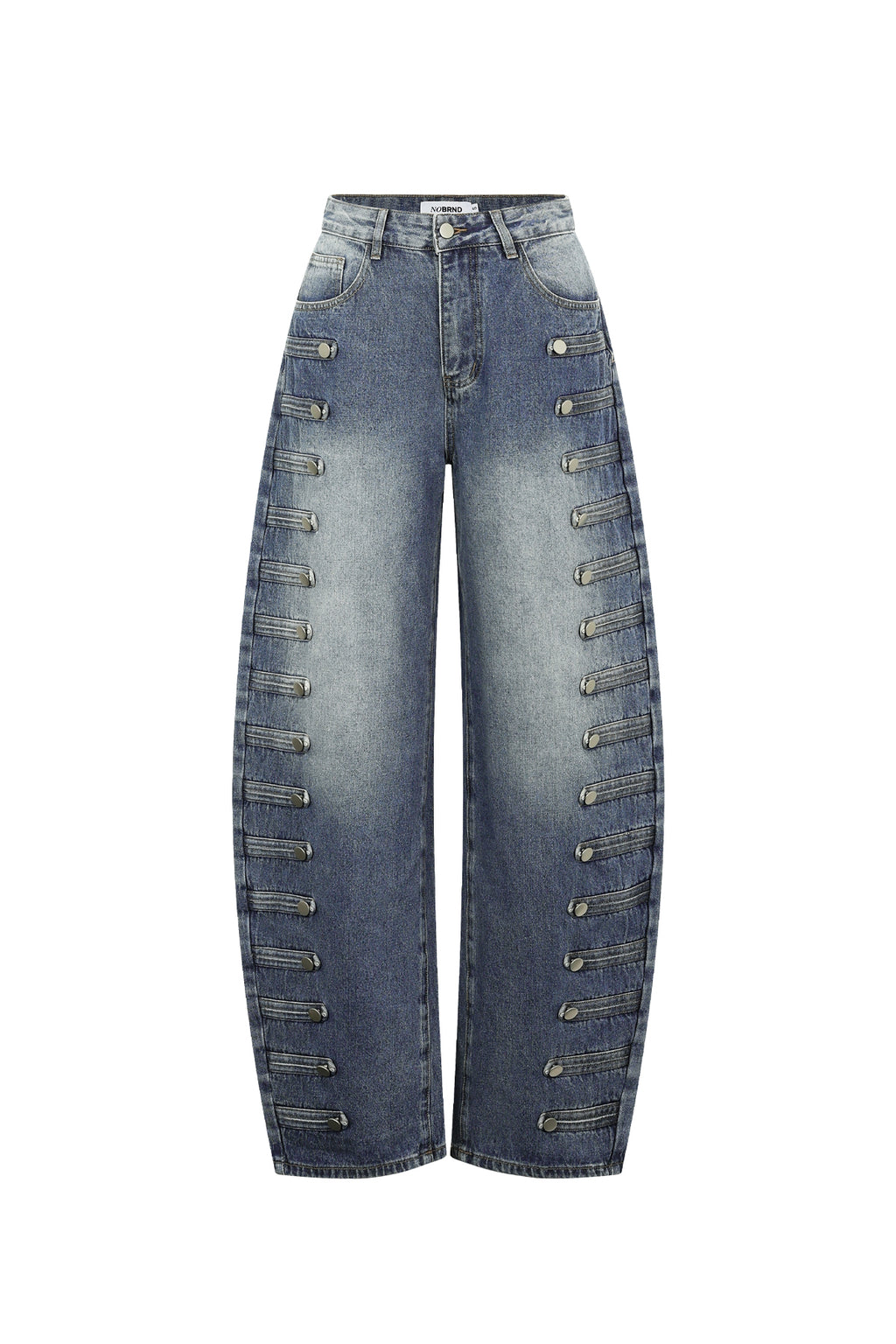 Liv Barrel-Jeans – Knopfleiste – Produktansicht