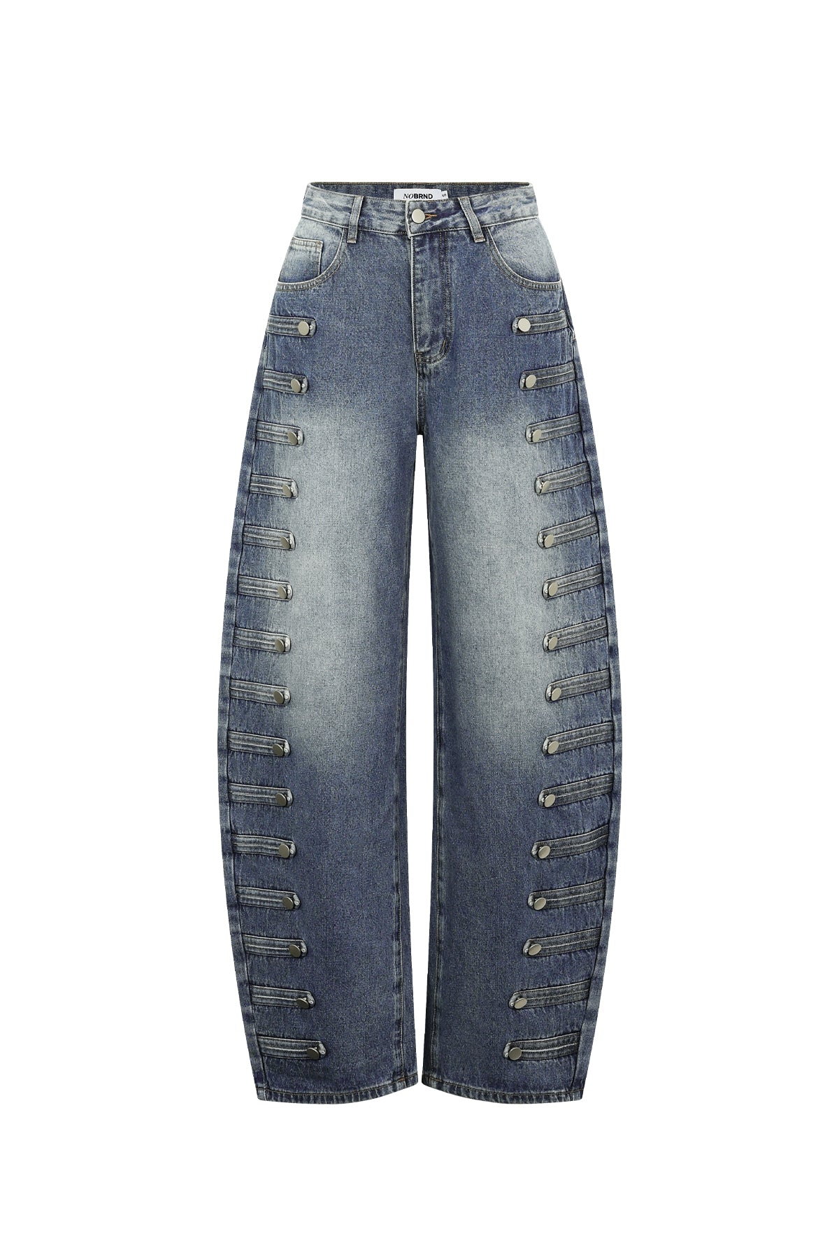 Liv Barrel-Jeans – Knopfleiste – Produktansicht