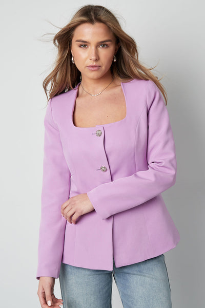 Hella Blazer – Eckiger Ausschnitt