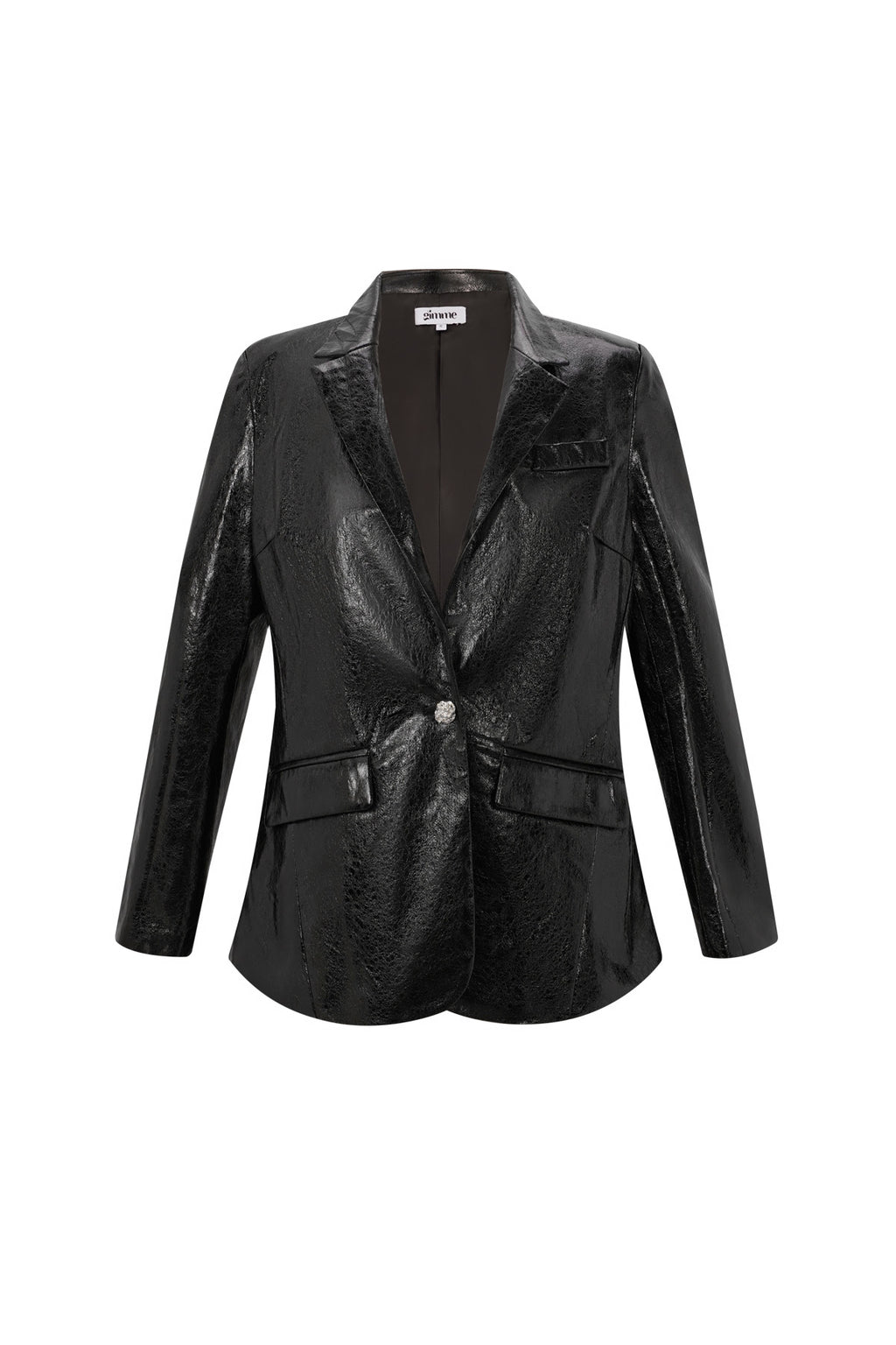 Delia Lackblazer in Schwarz – Produktansicht