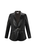 Delia Lackblazer in Schwarz – Produktansicht