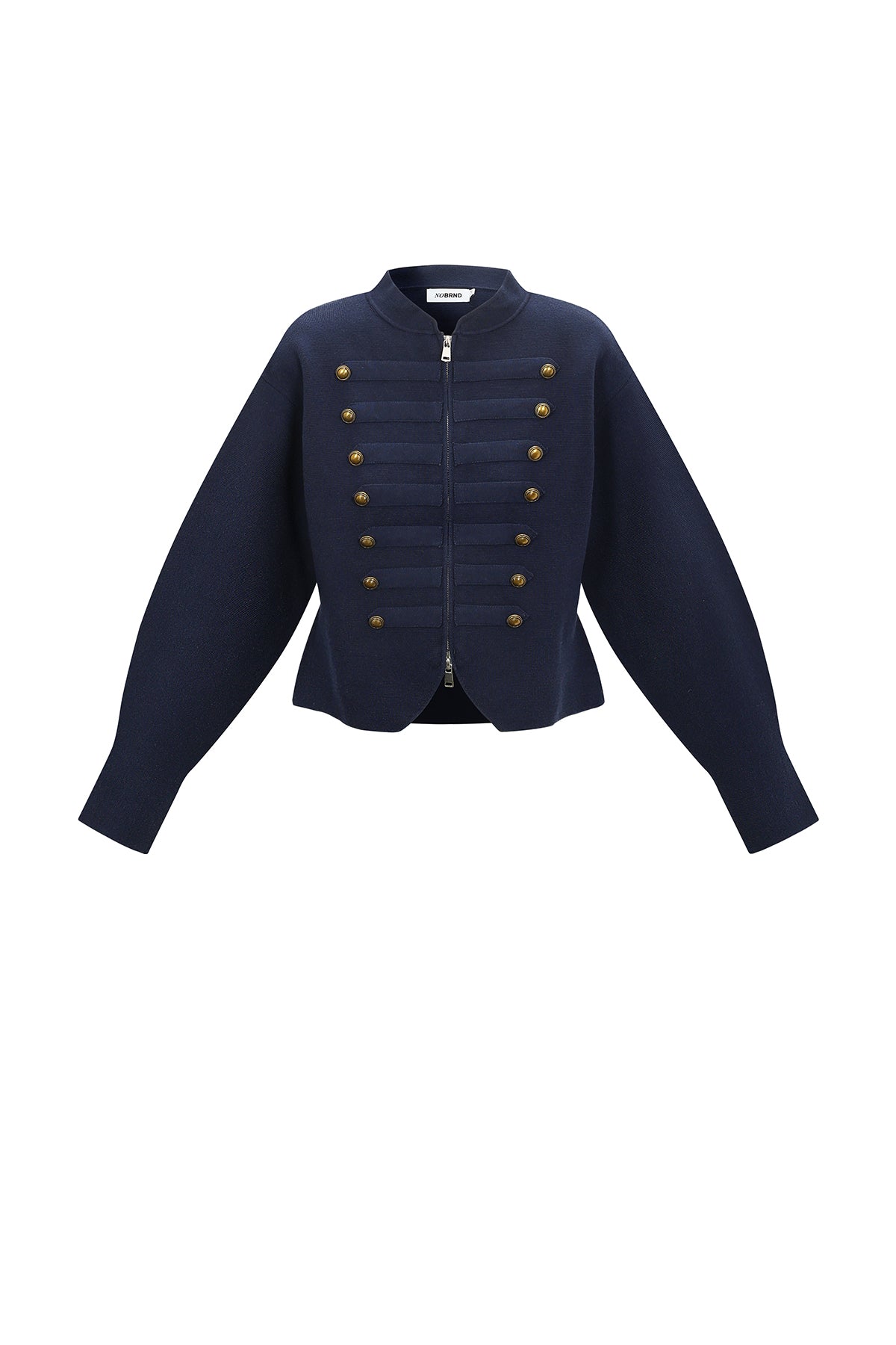 Nora Strickjacke – Military in Dunkelblau – Produktansicht (2)