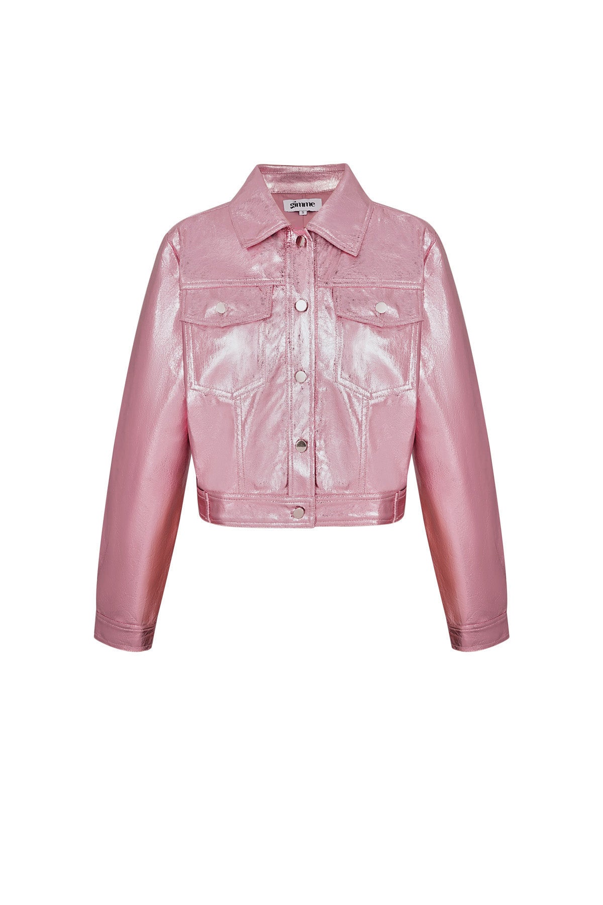 Celine Metallic-Jacke in Rosa – Produktansicht