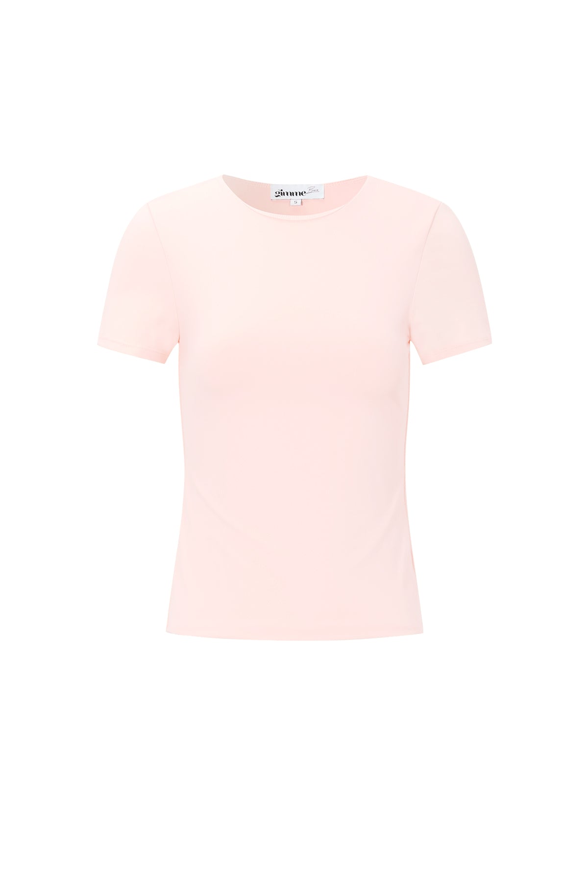 Merle T-Shirt – Rundhals in Hellrosa – Produktansicht (4)