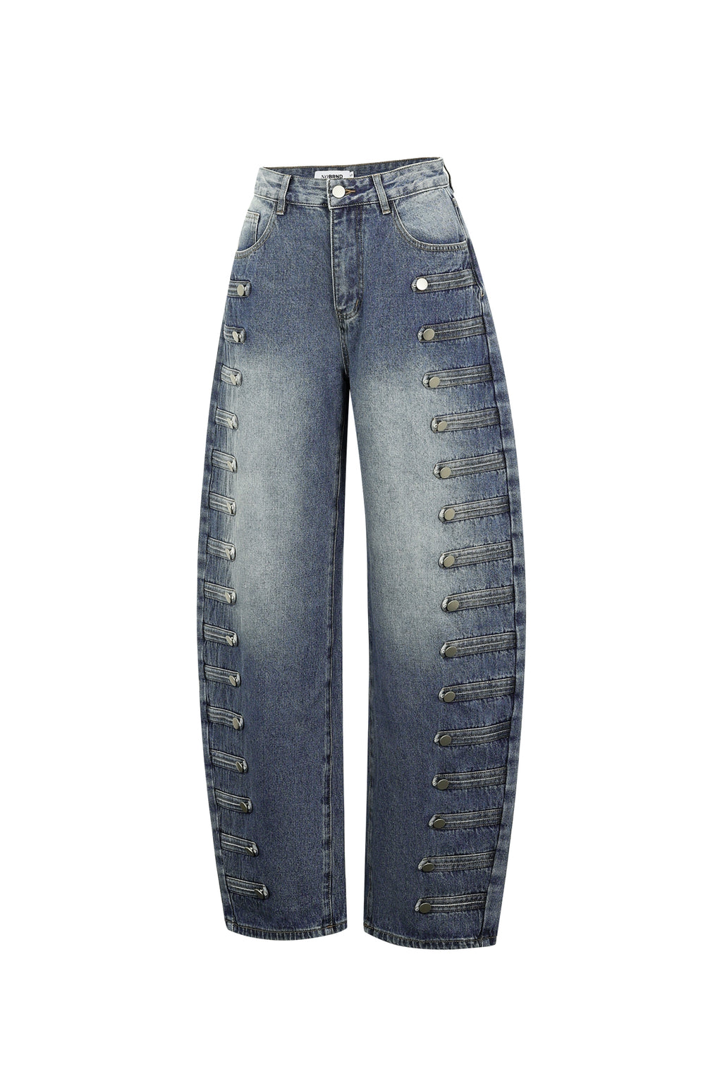 Liv Barrel-Jeans – Knopfleiste – Produktansicht (2)