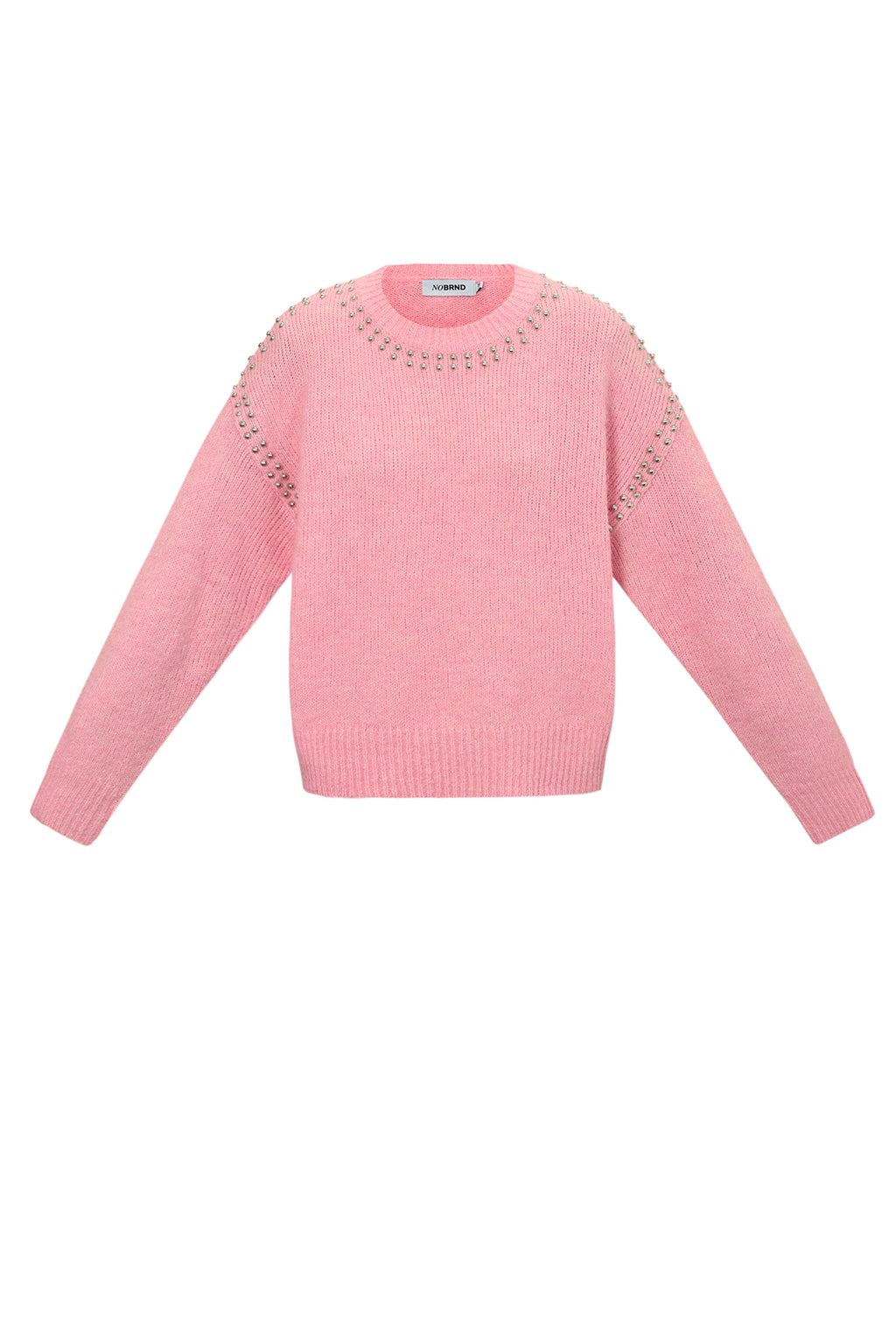 Greta Nietenpullover in Rosa – Produktansicht