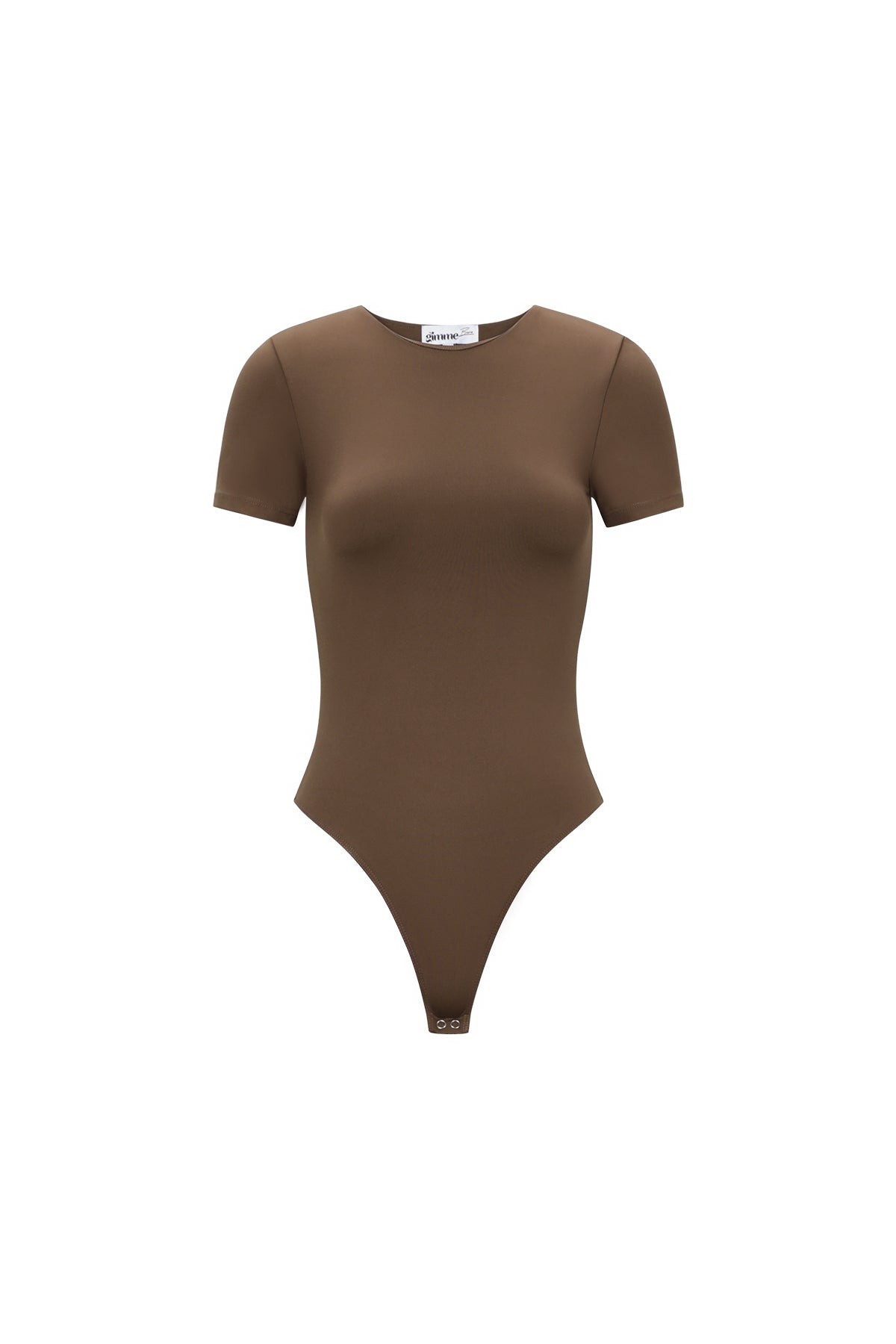 Maren T-Shirt-Body – Rundhals in Braun – Produktansicht (8)