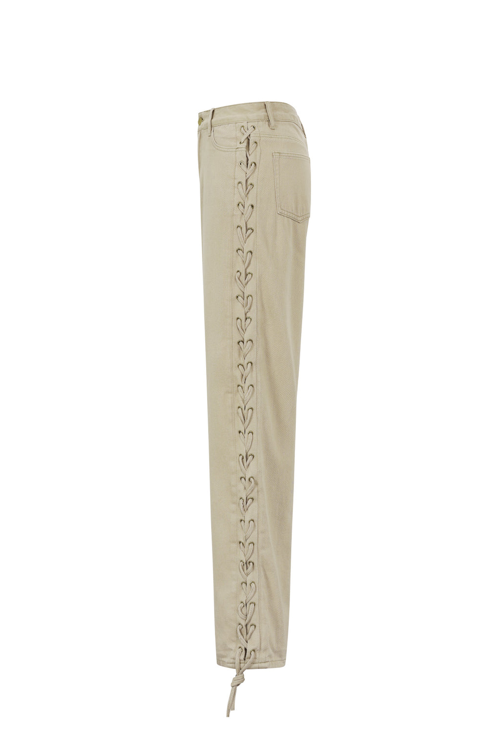 Kaja Jeans – Schnürung in Beige – Produktansicht (2)