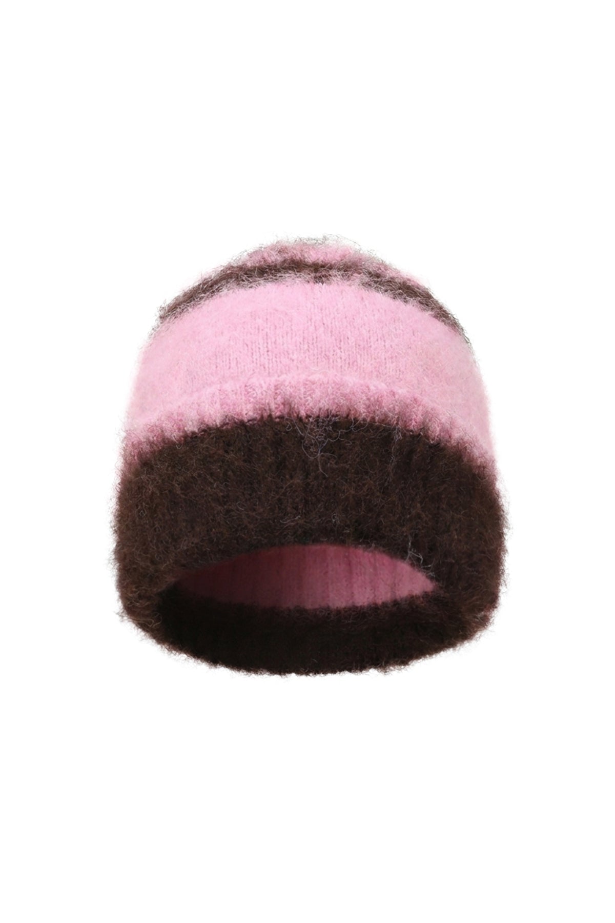Tina Beanie – Flauschig in Rosa – Produktansicht (2)
