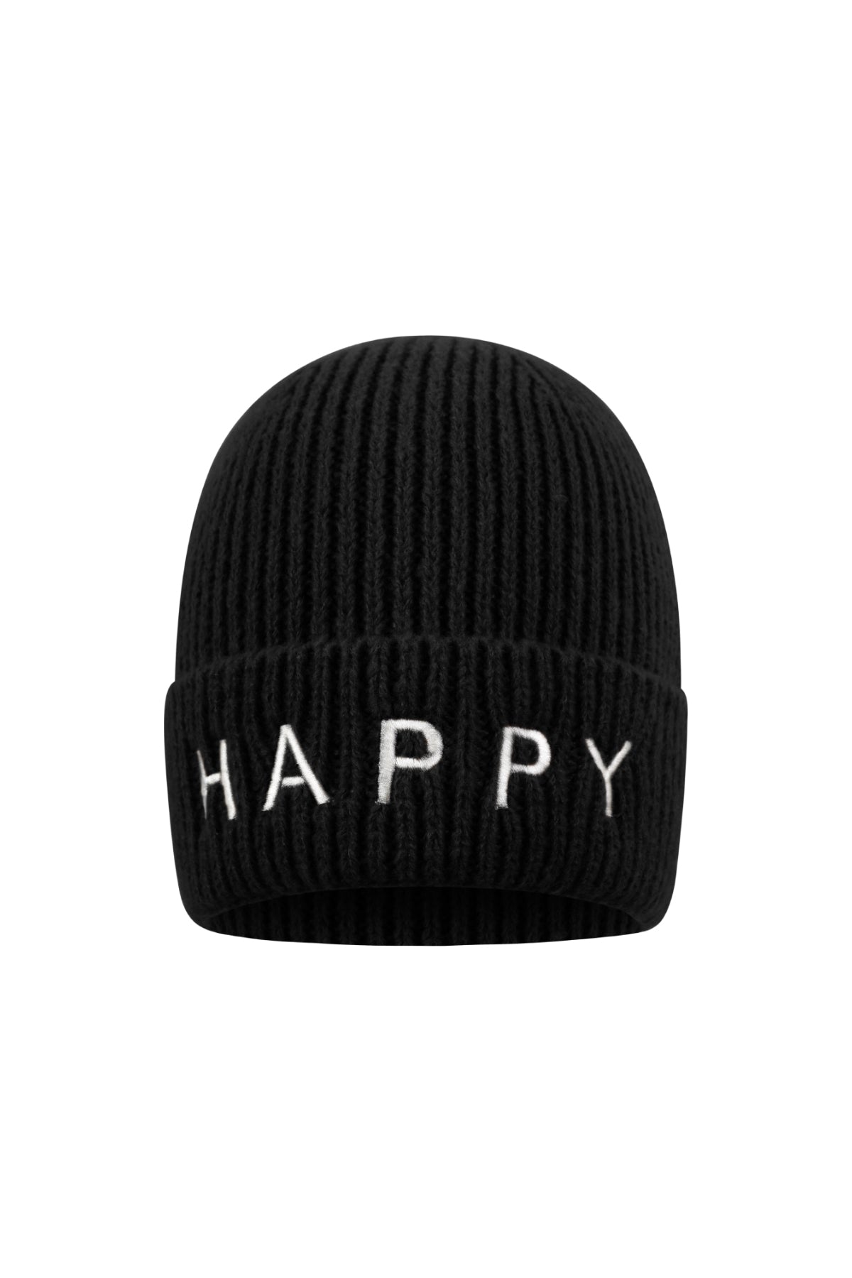Ariane Beanie – Happy in Schwarz – Produktansicht (4)