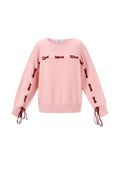 Jule Pullover – Schleifen in Rosa – Produktansicht (2)