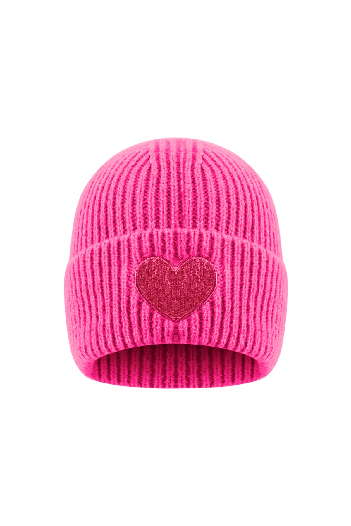 Elisa Mütze – Herz in Pink – Produktansicht (11)
