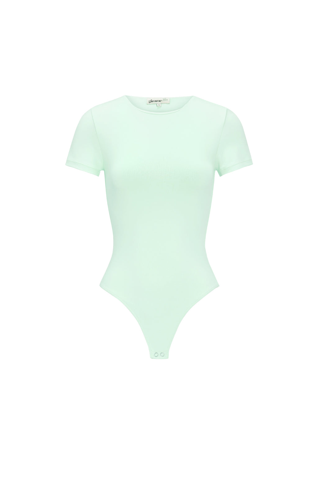 Maren T-Shirt-Body – Rundhals in Minze – Produktansicht (2)