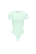 Maren T-Shirt-Body – Rundhals in Minze – Produktansicht (2)