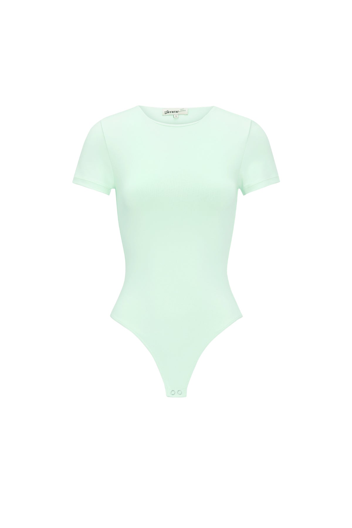 Maren T-Shirt-Body – Rundhals in Minze – Produktansicht (2)