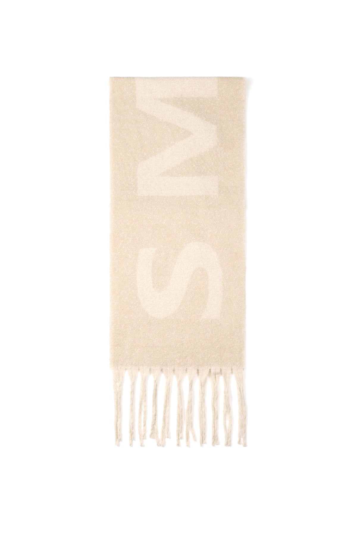 Marlene Buchstabenschal in Beige – Produktansicht (2)
