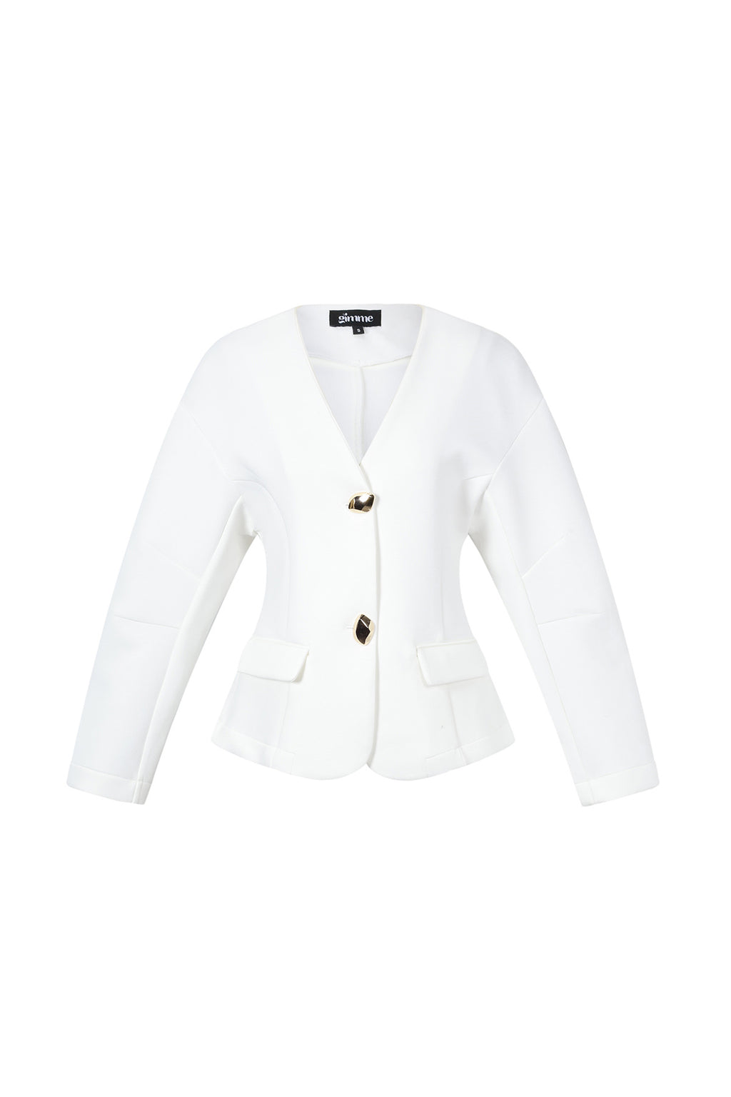Paulina Blazer – Tailliert in Creme – Produktansicht (2)