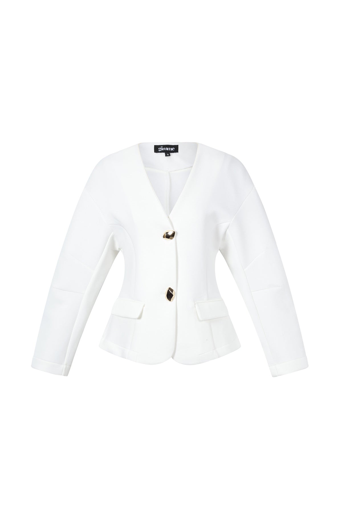 Paulina Blazer – Tailliert in Creme – Produktansicht (2)