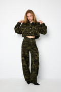 Alma Camouflage-Jeans – getragen