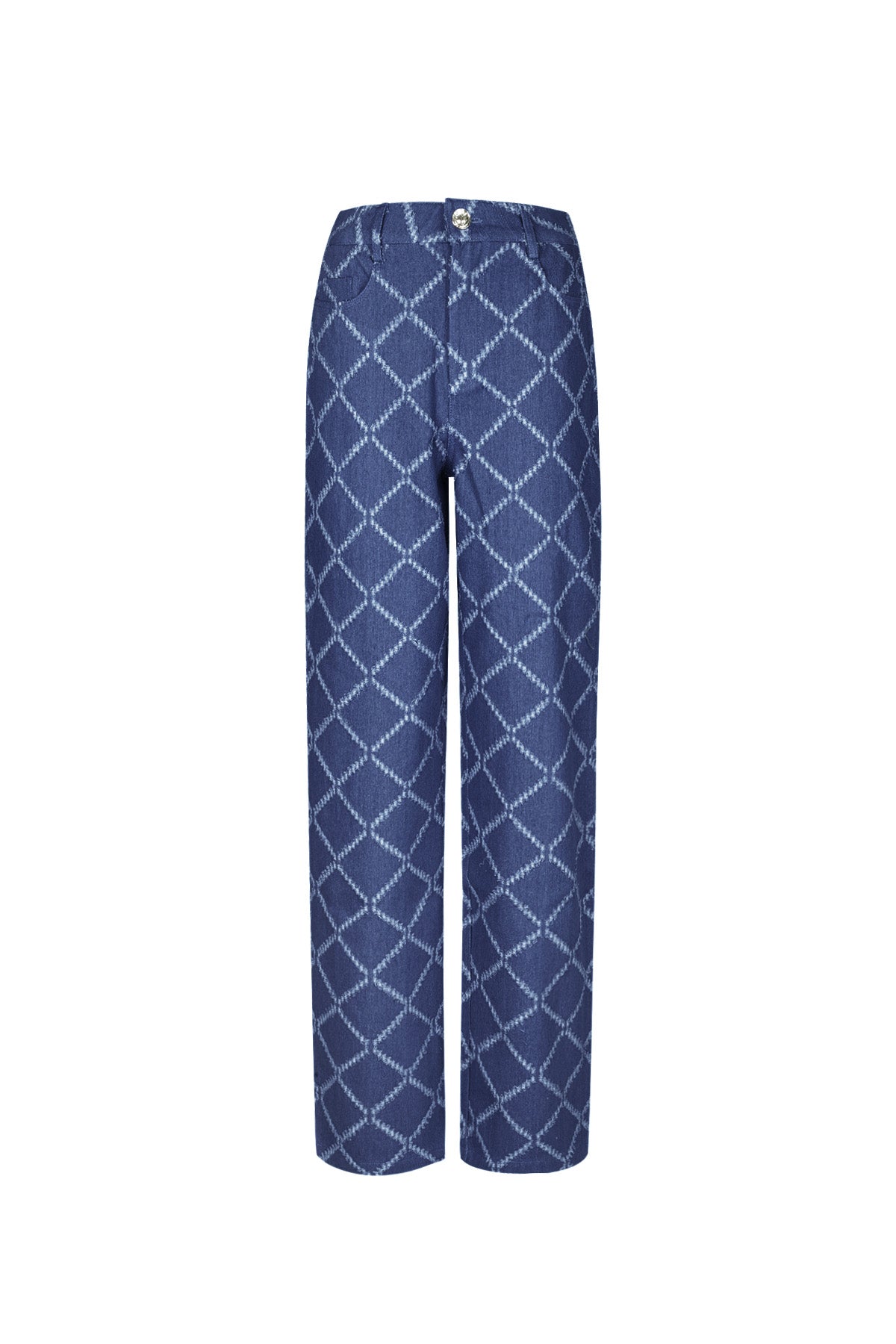 Gwen Hose – Karo in Blau – Produktansicht (4)