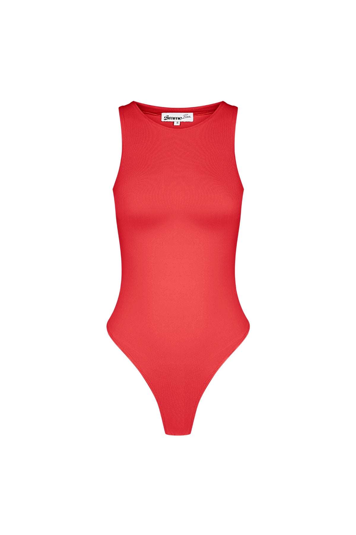 Mia Body – Hochgeschlossen in Rot – Produktansicht (4)
