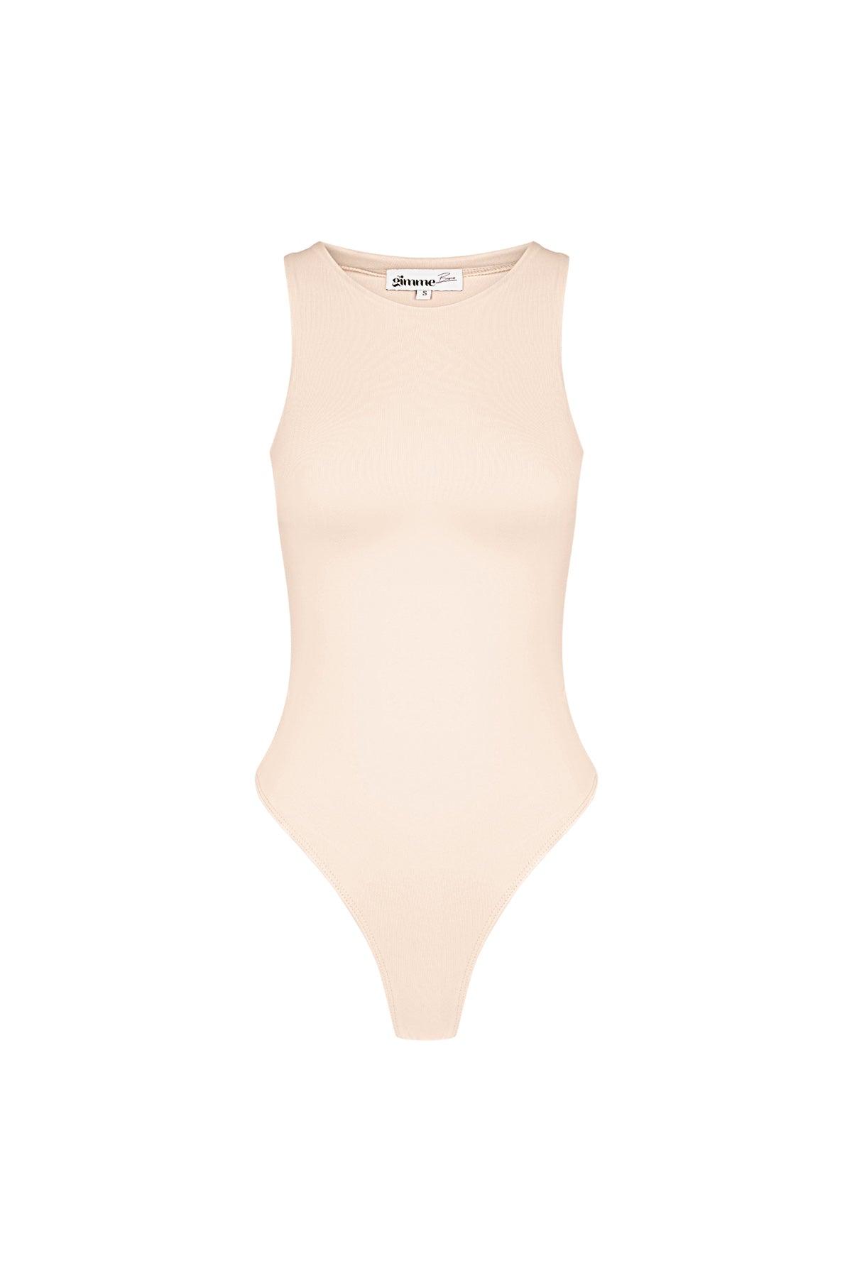 Mia Body – Hochgeschlossen in Beige – Produktansicht (3)