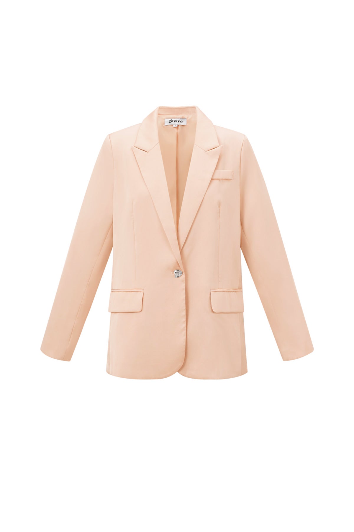 Leona Satinblazer in Aprikose – Produktansicht (2)