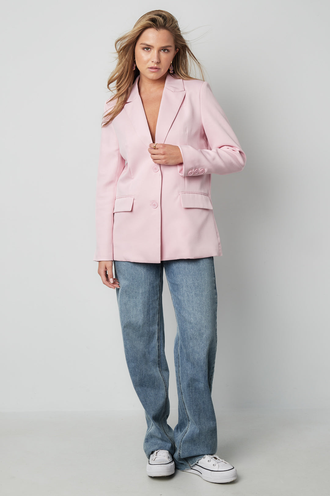 Henni Blazer – Schleifen in Rosa – getragen (3)