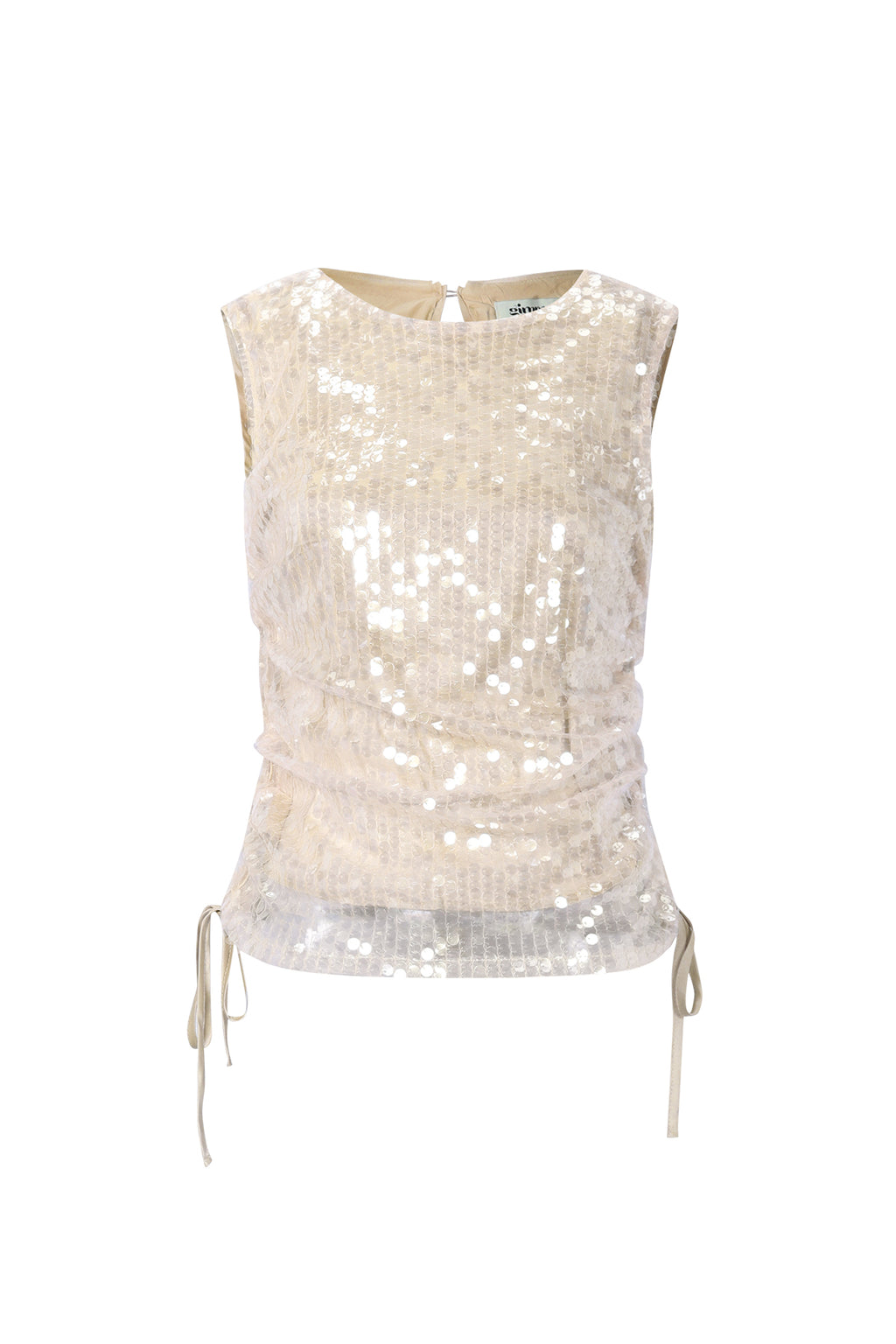 Stella Paillettentop in Champagner – Produktansicht (3)