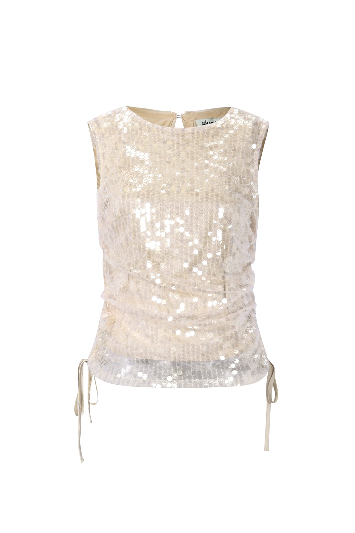 Stella Paillettentop in Champagner – Produktansicht (3)