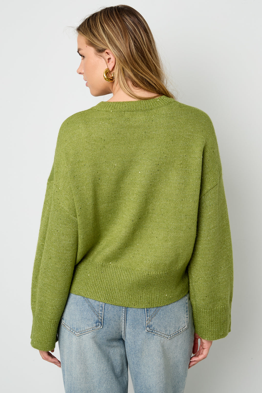 Marie Strickpullover in Grün – getragen (7)