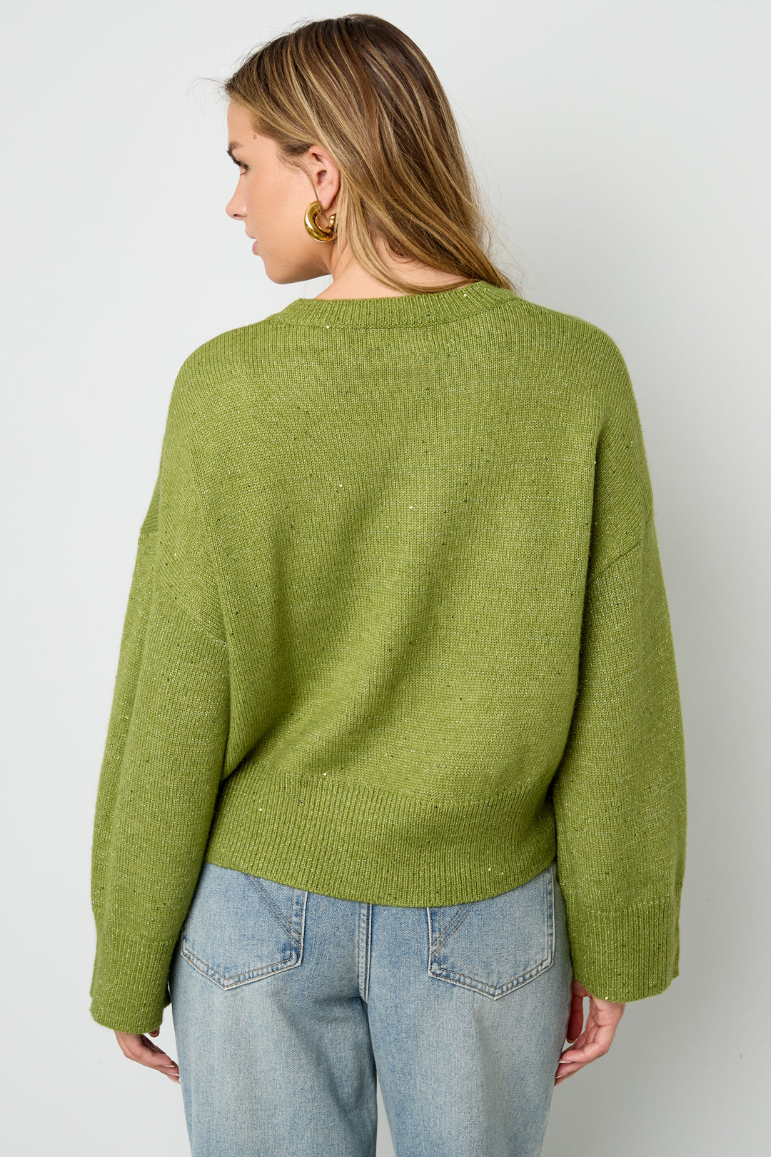 Marie Strickpullover in Grün – getragen (7)