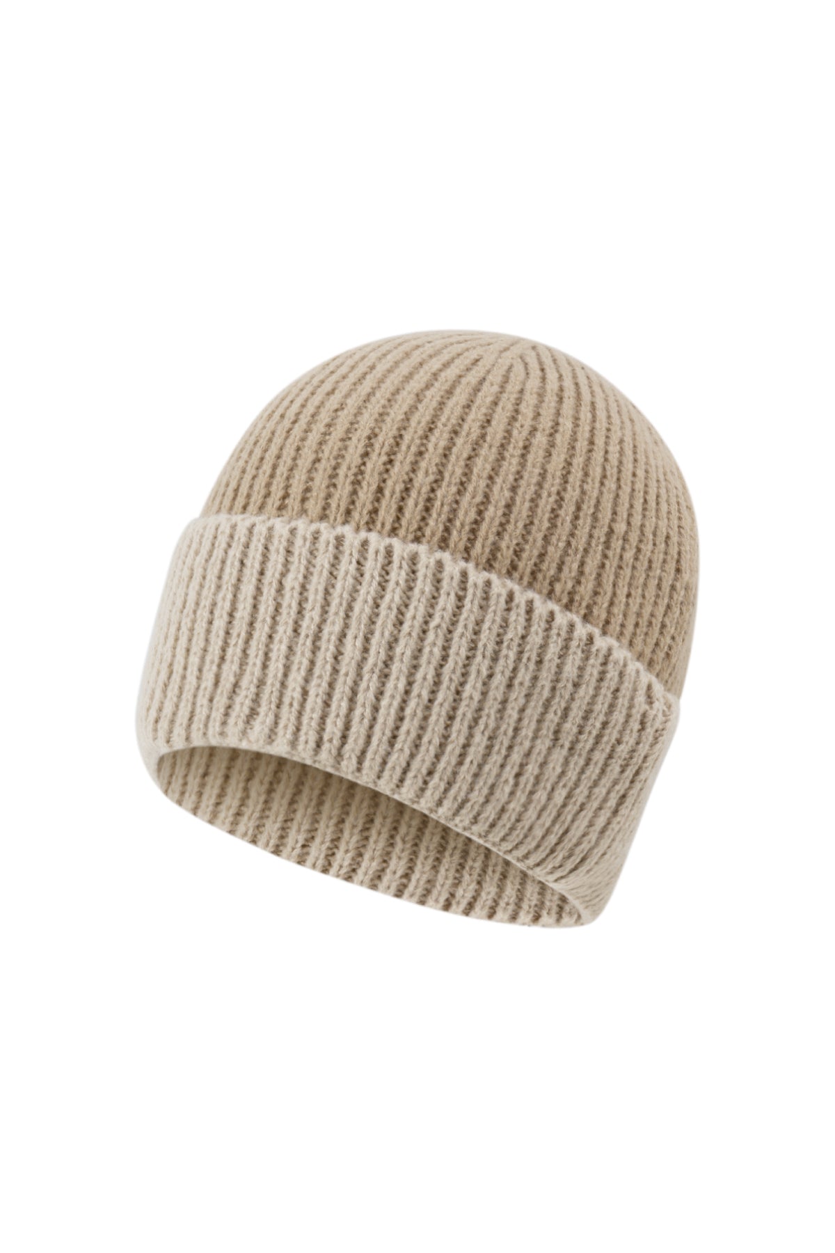 Esme Beanie – Zweifarbig in Aprikose – Produktansicht (3)