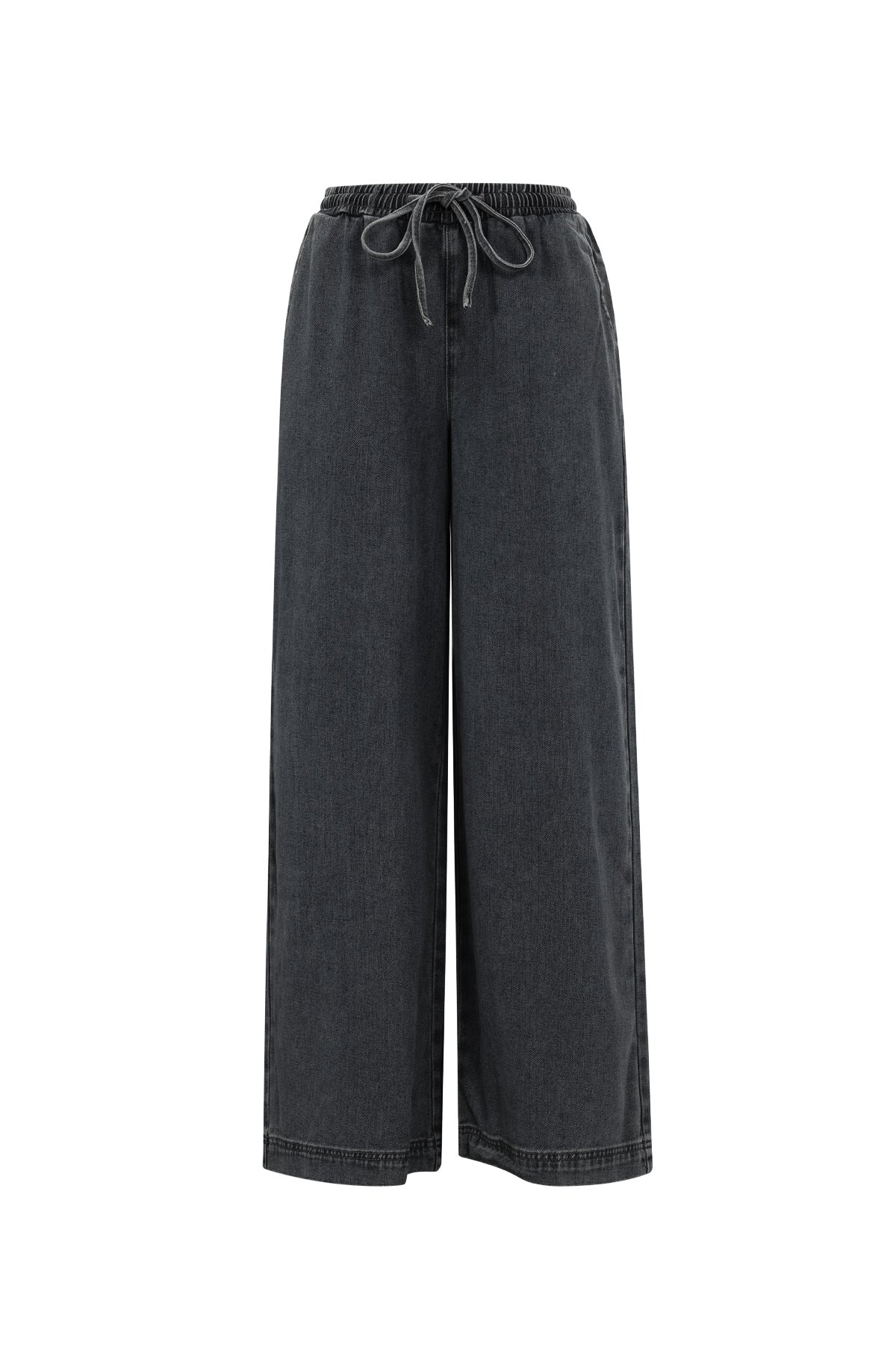 Gina Wide-Leg-Jeans in Schwarz – Produktansicht