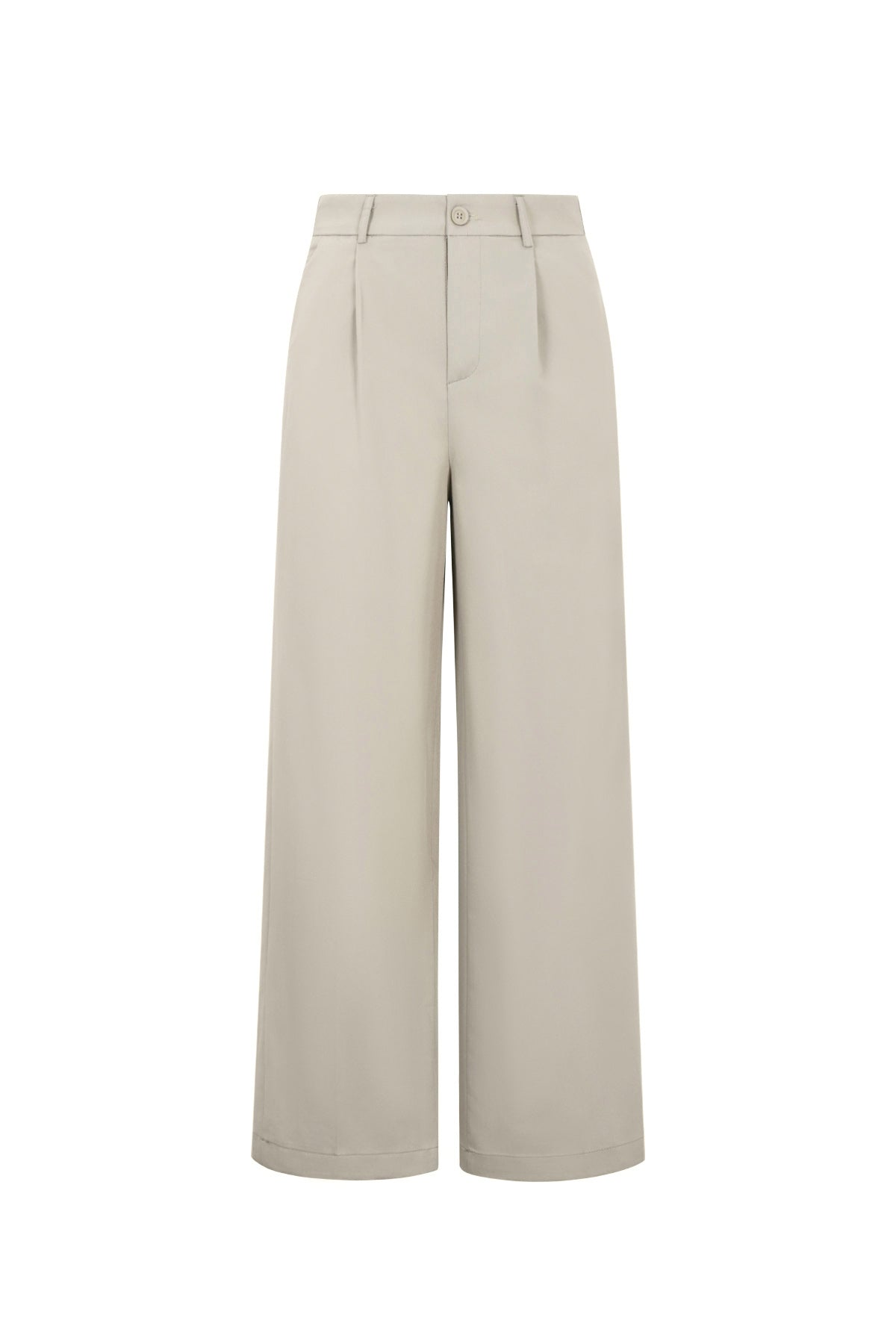 Sofia Stoffhose – Gerade in Khaki – Produktansicht (5)