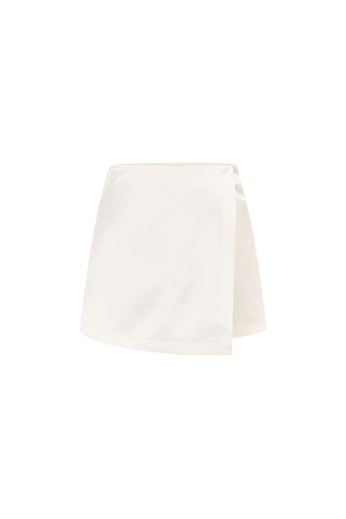 Noemi Hosenrock – Satin in Creme – Produktansicht
