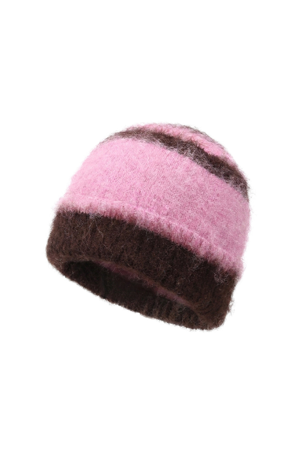 Tina Beanie – Flauschig in Rosa – Produktansicht (3)