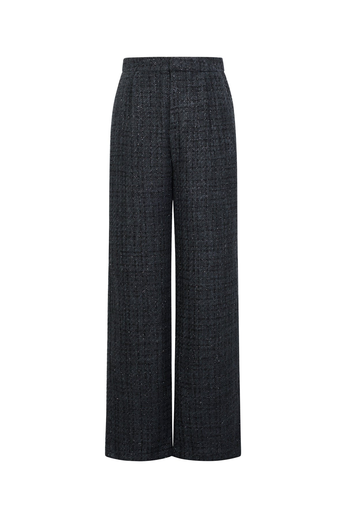 Marit Hose – Tweed-Optik in Schwarz – Produktansicht