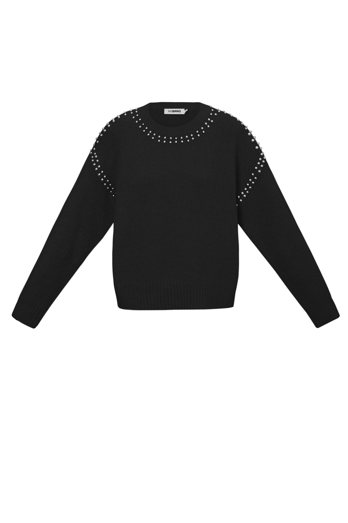 Greta Nietenpullover in Schwarz – Produktansicht (3)
