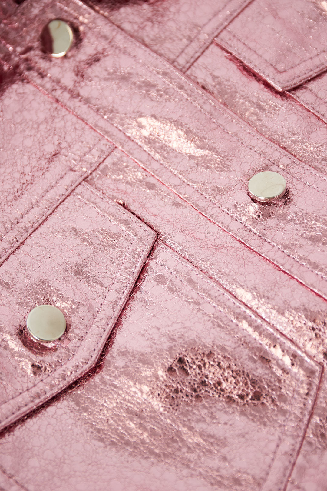 Celine Metallic-Jacke in Rosa – getragen (4)