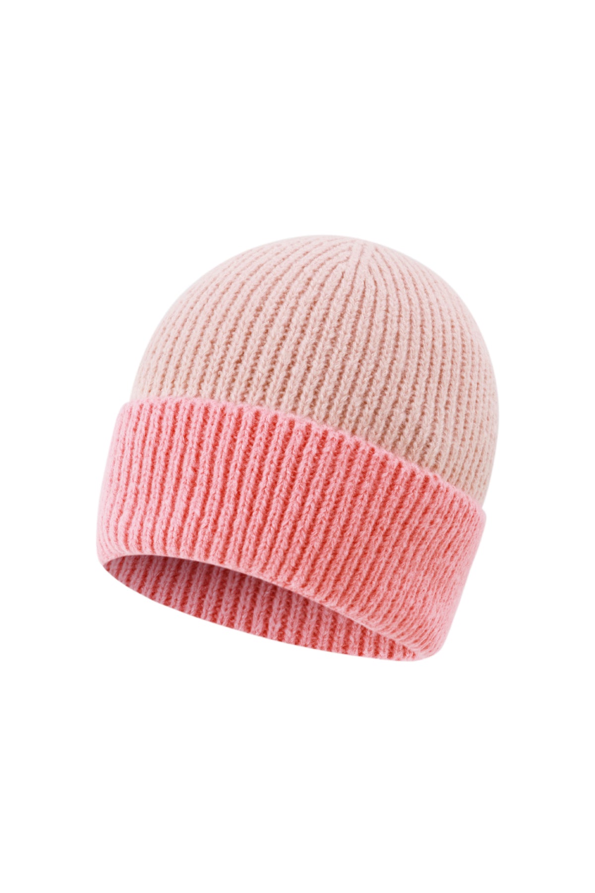 Esme Beanie – Zweifarbig in Hellrosa – Produktansicht (6)