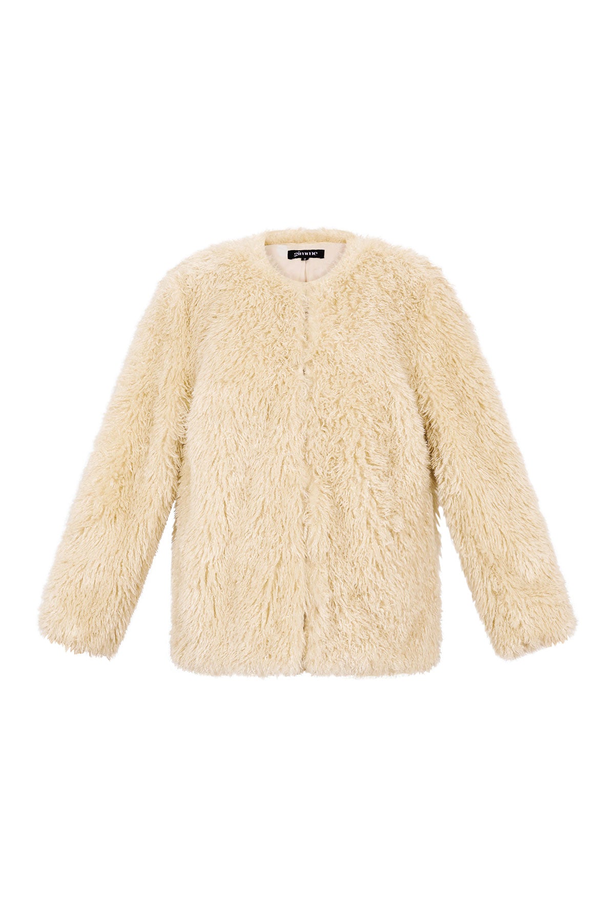 Eva Plüschjacke in Creme – Produktansicht (4)