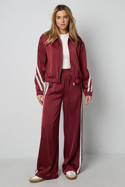 Frieda Satinjacke – Streifen