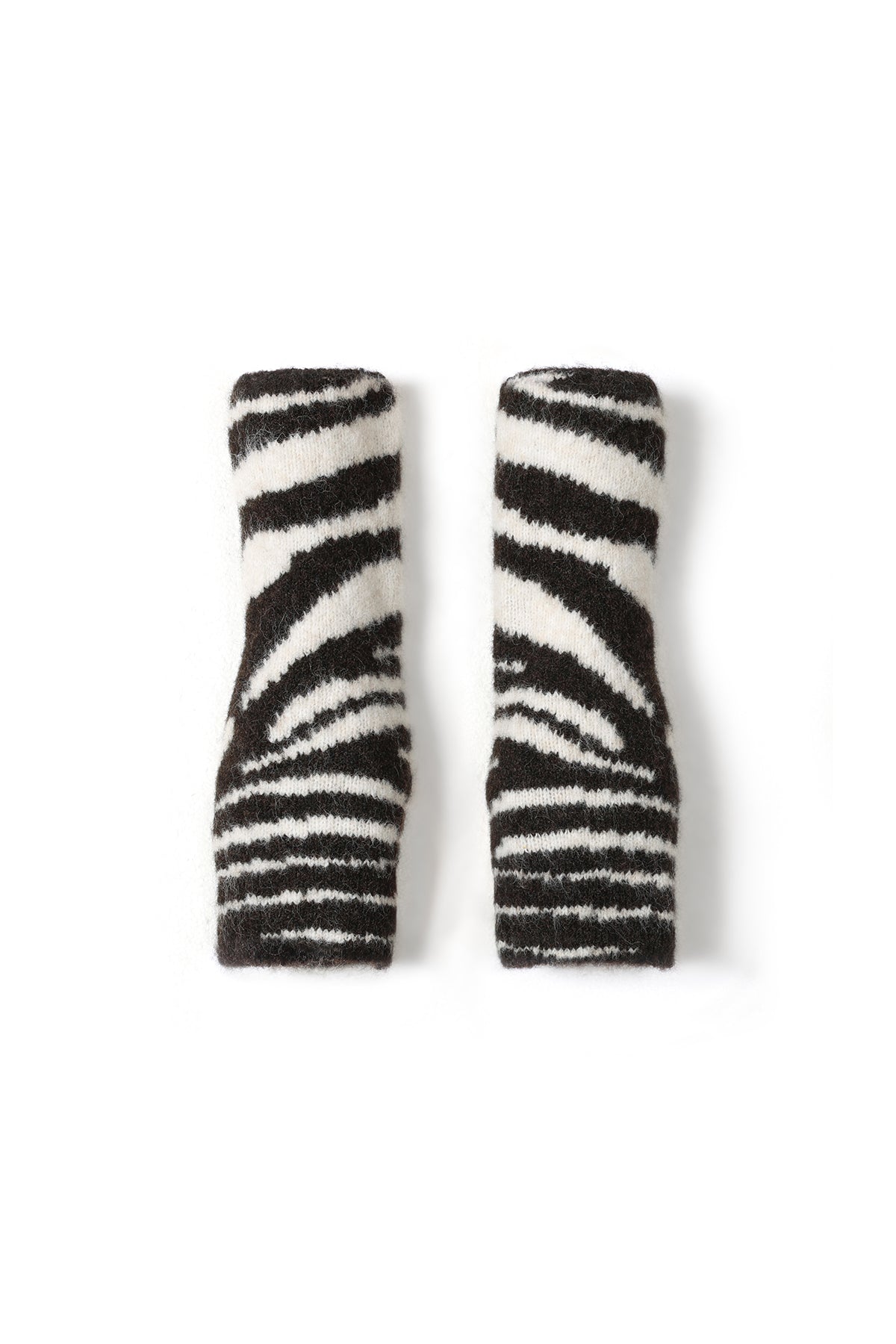 Juli Armstulpen – Zebra in Schwarz – Produktansicht