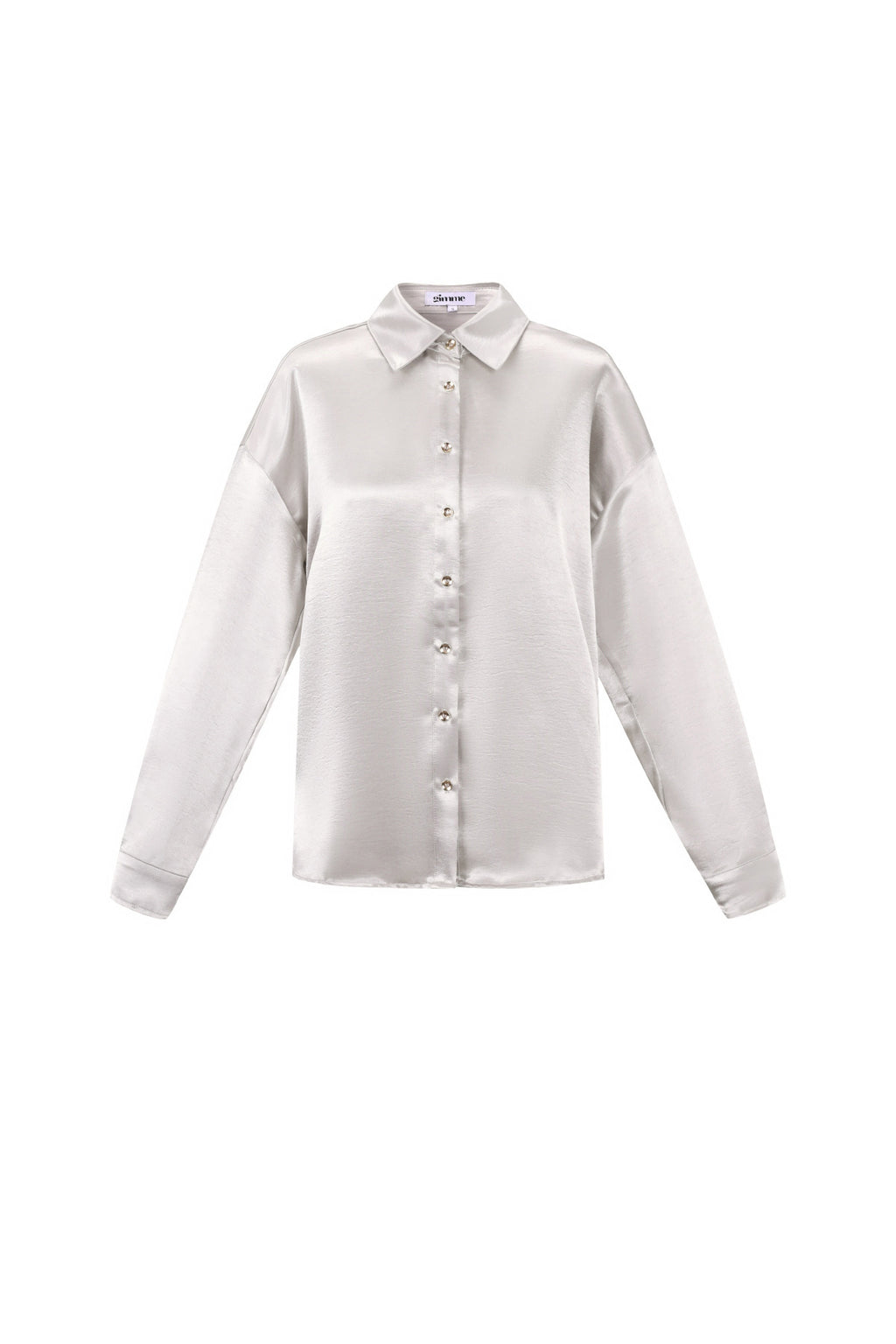 Romy Satinbluse in Creme – Produktansicht (2)