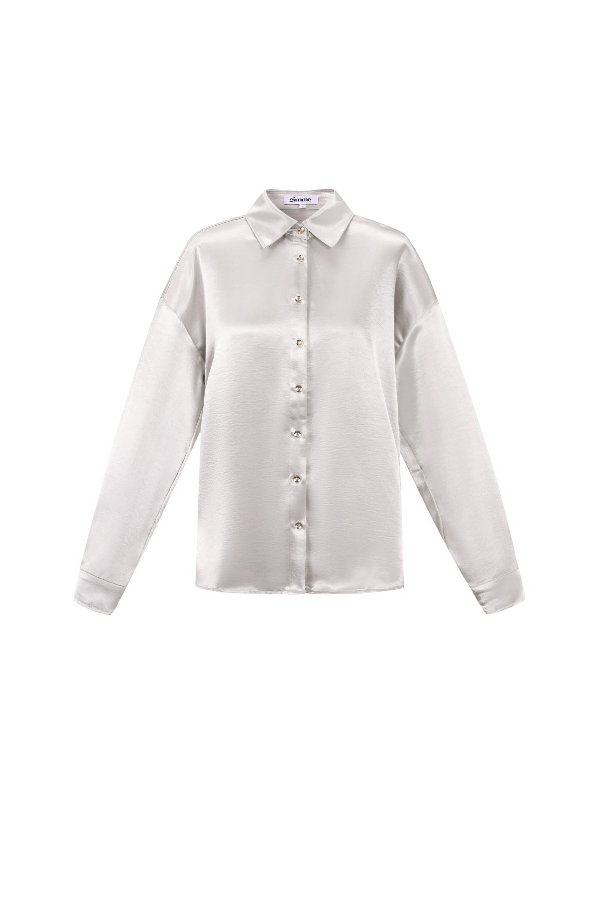 Romy Satinbluse in Creme – Produktansicht (2)