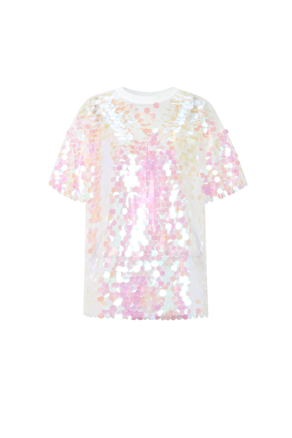 Luna Paillettenshirt in Rosa – Produktansicht
