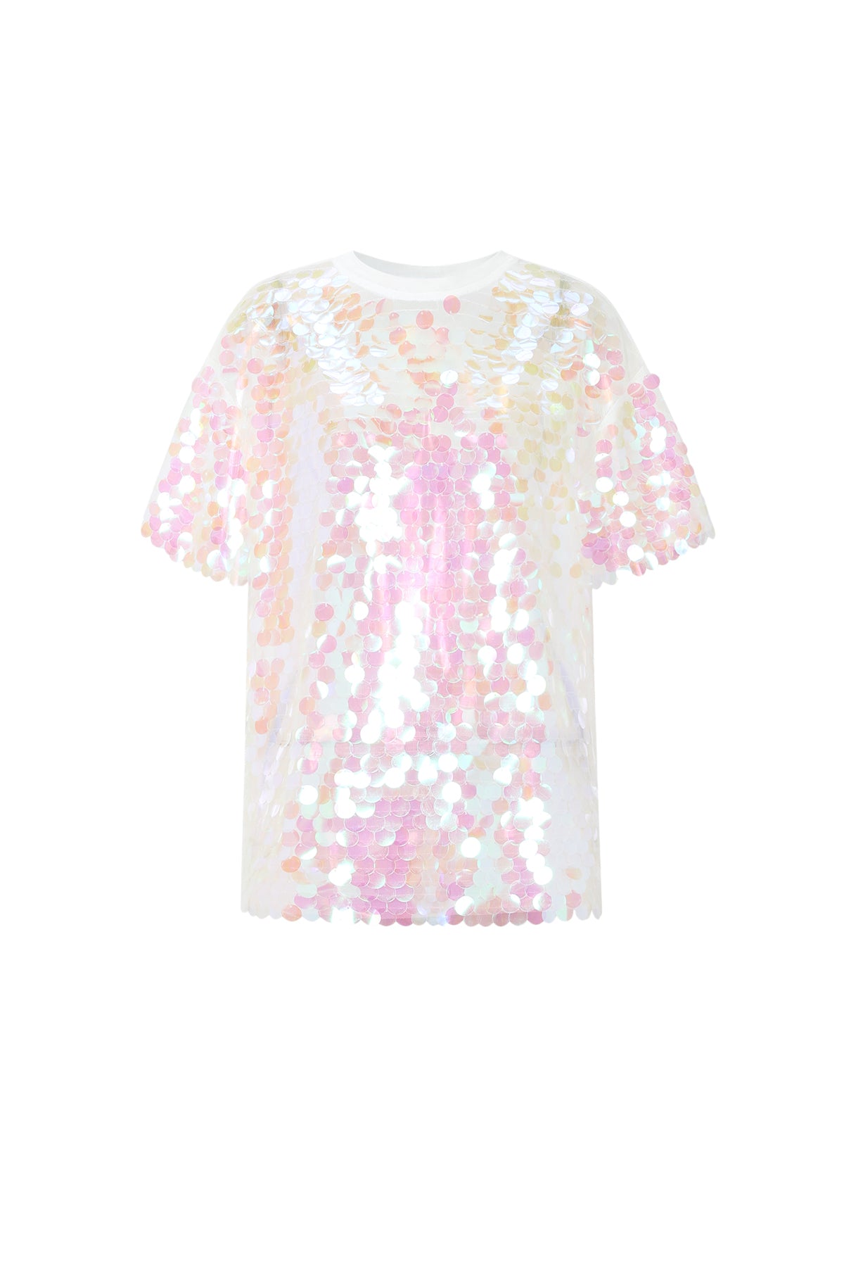 Luna Paillettenshirt in Rosa – Produktansicht