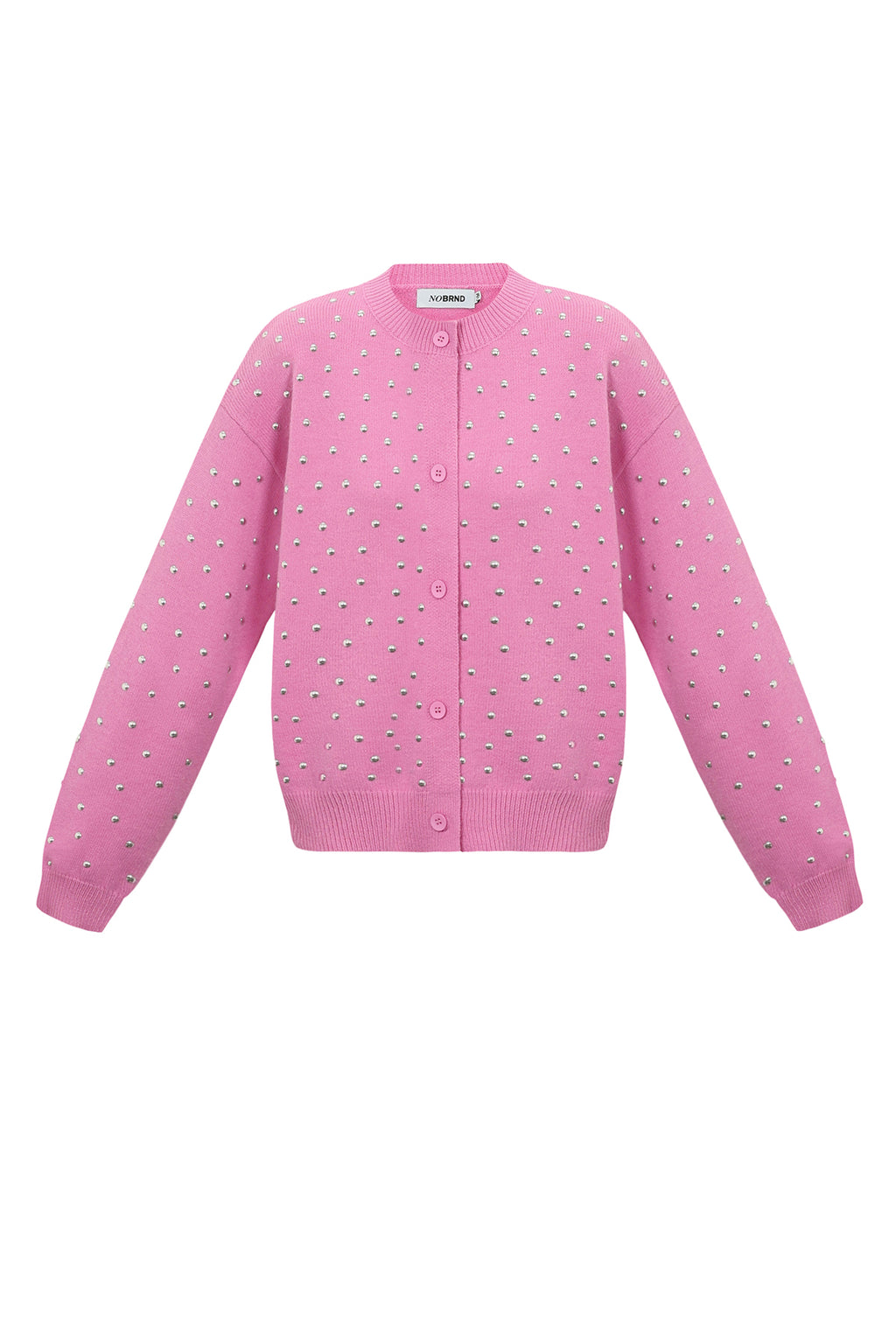 Mila Pullover – Nieten in Rosa – Produktansicht (2)