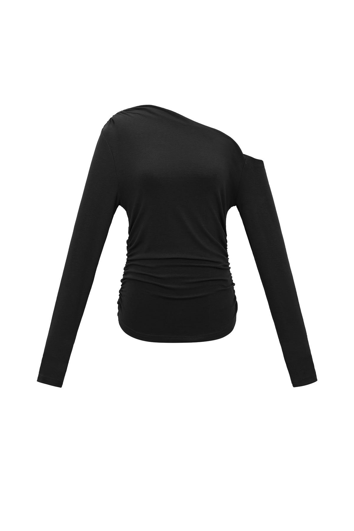 Ava Off-Shoulder-Shirt in Schwarz – Produktansicht (4)